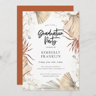 Boho Desert Chic Graduation Party Invitation