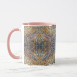 Boho Desert Sandstone Vintage Marbled Paper Pink M Mug