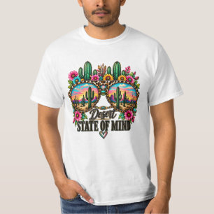 Boho Desert State Of Mind Cactus Sunset T-Shirt