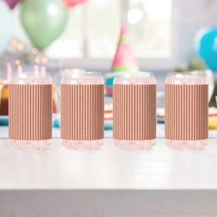 Boho Desert Stripe Pattern Design Can Glass