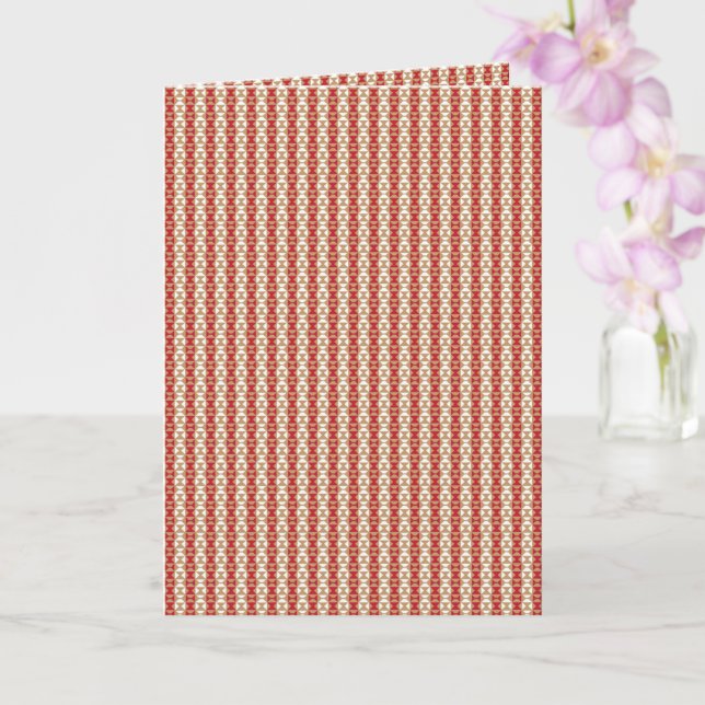 Boho Desert Stripe Pattern Design Card (Orchid)