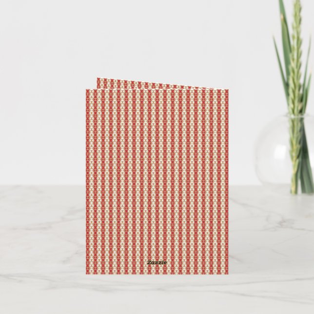 Boho Desert Stripe Pattern Design Invitation (Back)
