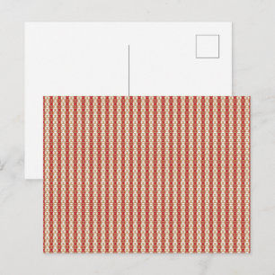 Boho Desert Stripe Pattern Design Invitation Postcard