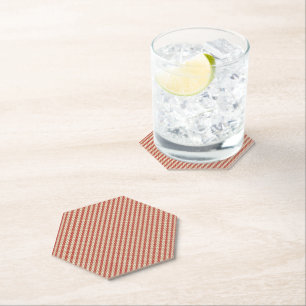 Boho Desert Stripe Pattern Design Paper Coaster