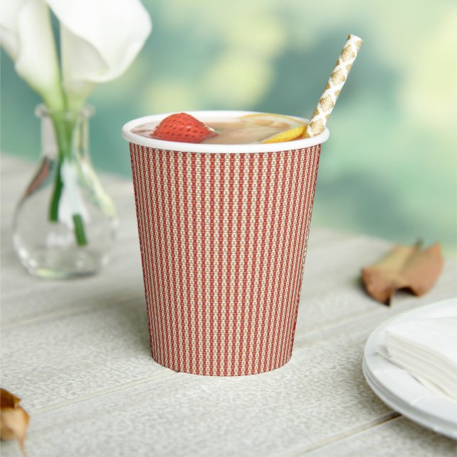 Boho Desert Stripe Pattern Design Paper Cups (Insitu)