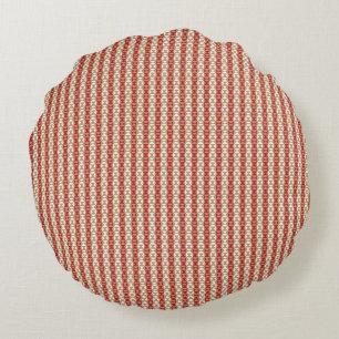 Boho Desert Stripe Pattern Design Round Cushion