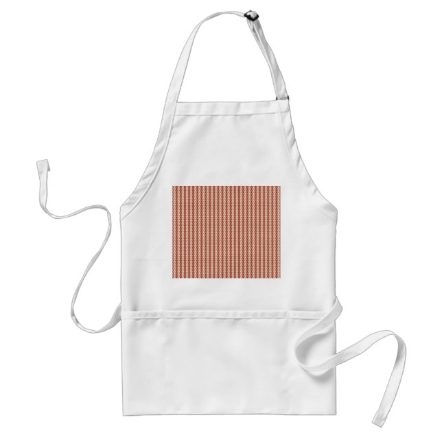 Boho Desert Stripe Pattern Design Standard Apron (Front)
