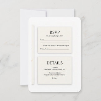 Boho Desert Terracotta Wedding Invitation Suite
