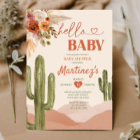 Boho Desert Texas baby shower southwestern cactus