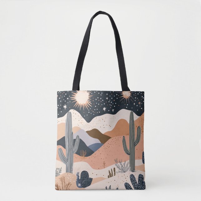 Boho Desert Tote Bag (Front)