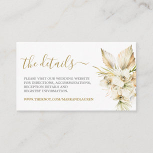 Boho Desert Website Info Enclosure Card