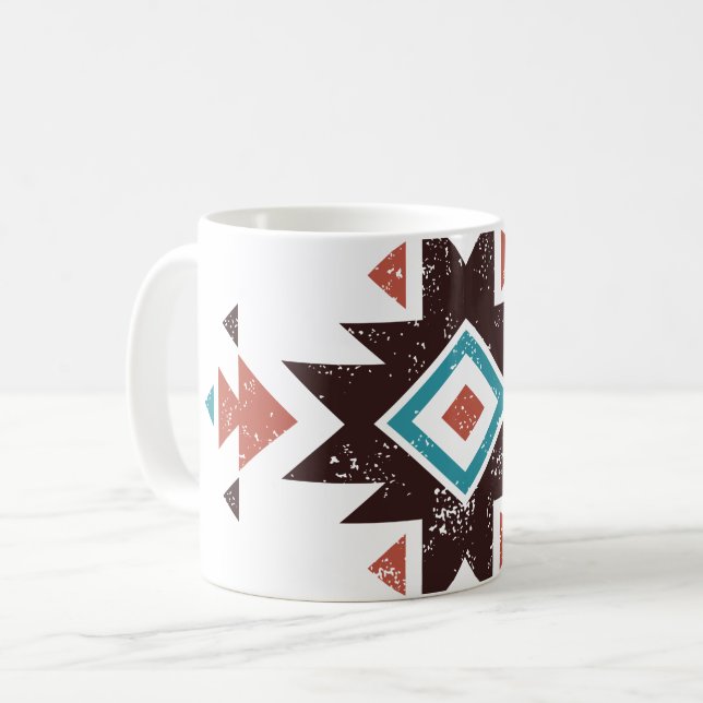 Boho Diamond Emblem Coffee Mug (Front Left)