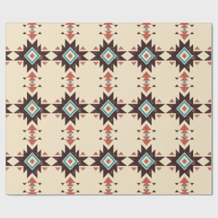 Boho Diamond Emblem Wrapping Paper