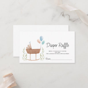 Boho Diaper Raffle Baby Shower Game Enclosure Card