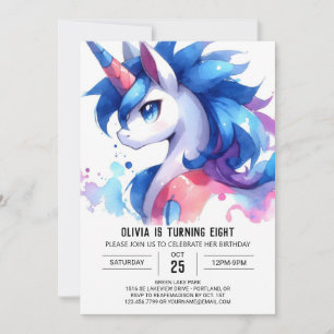 Boho Digital Horse Birthday Invitation