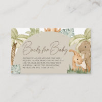 Boho Dinosaur Baby Shower Books for Baby
