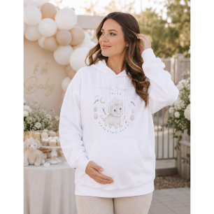 Boho Dinosaur Hatching Soon Baby Shower Maternity Hoodie