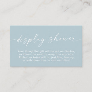 Boho Display Shower Card Blue Boy Baby Shower
