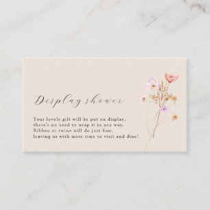 Boho Display Shower Enclosure Card