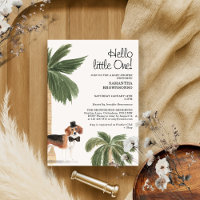 Boho Dog Boy Baby Shower Rustic Beagle