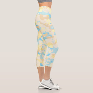 Boho Dot Pattern  Capri Leggings