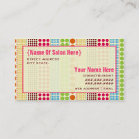 Boho Dots Cosmetologist Salon Appointment