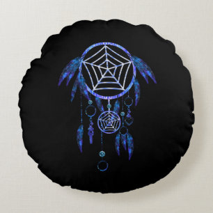 Boho Dream Catcher Round Cushion
