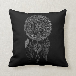 Boho Dream Catcher   Tribal Pillow