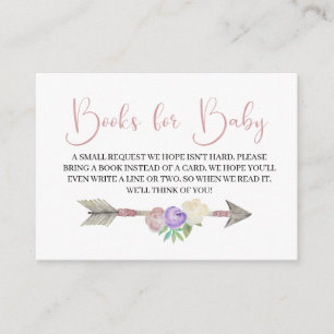 Boho Dreamcatcher Books for Baby Enclosure Card