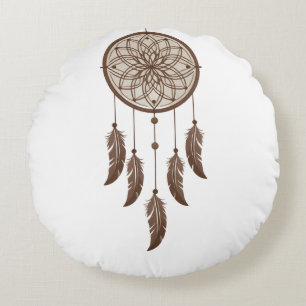 Boho Dreamcatcher Throw Pillow