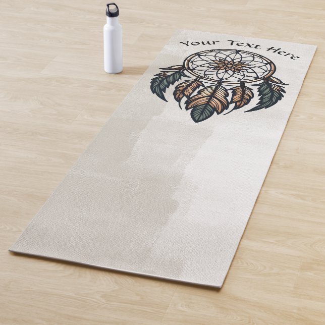 Boho dreamcatcher yoga mat (In Situ)