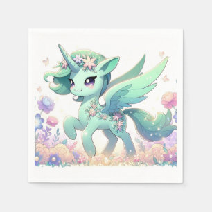 Boho Dreamy Unicorn Baby Shower Napkin