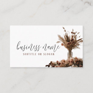 Boho Dried Floral Business Card