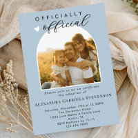 Boho Dusty Blue Official Adoption Day Celebration 