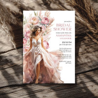 Boho dusty pink peonies pampas grass eucalyptus