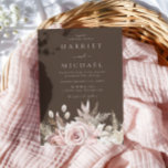 Boho Dusty Rose & Blush Floral Fall Summer Wedding Invitation<br><div class="desc">Boho Dusty Rose & Blush Floral Fall Summer Wedding Invitation
See matching collection in Niche and Nest Store</div>