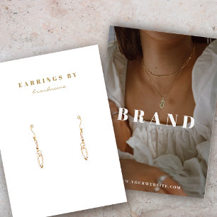 Boho Earring Display Photo Card