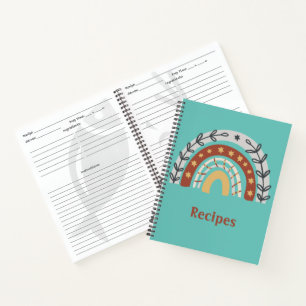 Boho Earth Tone Rainbow Notebook