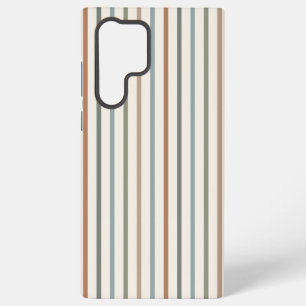 Boho Earth Tone Vertical Stripes Minimalist Patter Samsung Galaxy Case