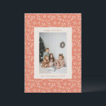 Boho Earthy Botanical Border Custom Photo  Holiday Card<br><div class="desc">Celebrate the season with this charming rustic holiday photo card,  featuring a delicate floral pattern and a timeless frame for your family picture. Perfect for sending warm wishes to loved ones,  this personalised card brings a cosy,  festive touch to your holiday greetings.</div>