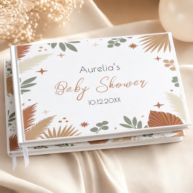 Boho Earthy Botanical Real Guest Book (Boho Earthy Botanical Real Guest Book)