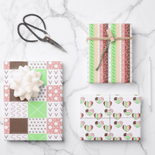 Boho Earthy Warm Colours Birthday   Wrapping Paper Sheet