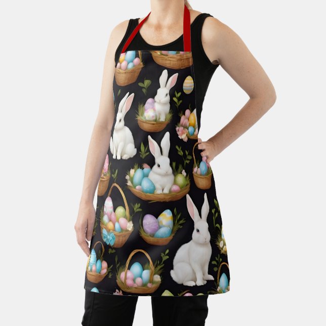 Boho Easter Bunny Collection Apron (Insitu)