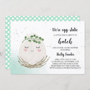 Boho Easter Egg Baby Shower Invitation - Spring