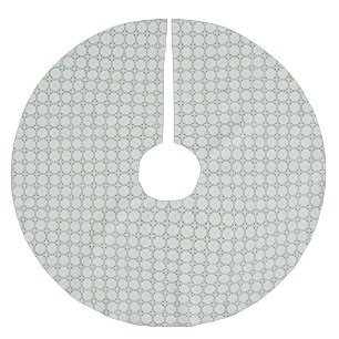 Boho Eclectic Intricate Delicate Christmas Pattern Brushed Polyester Tree Skirt