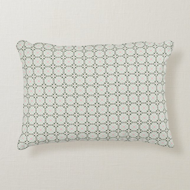 Boho Eclectic Intricate Delicate Christmas Pattern Decorative Cushion (Front)