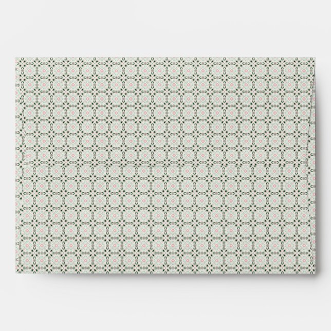 Boho Eclectic Intricate Delicate Christmas Pattern Envelope (Back (Top Flap))