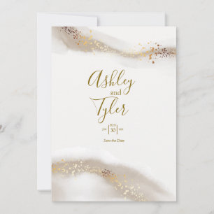 Boho Elegant Coastal Wedding Invitation