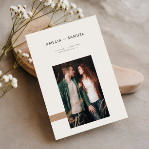 Boho Elegant Minimalist Wedding Invitation
