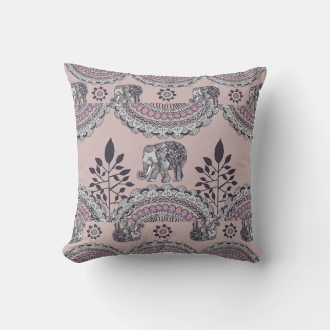 BOHO Elephant2 Cushion (Front)